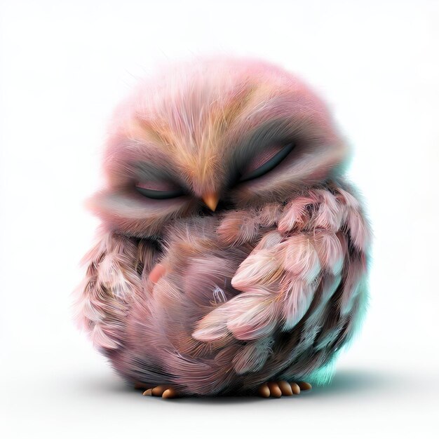 fpdl.in bebe hibou plumes roses vertes fond blanc 593294 7917 normal