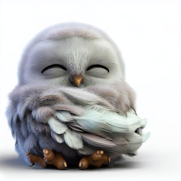 fpdl.in hibou blanc au visage gris aux yeux jaunes tient plume 593294 7898 normal