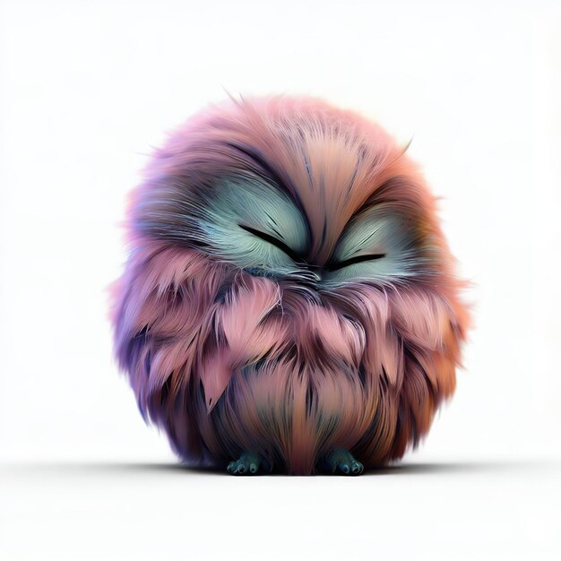 fpdl.in hibou flou visage rose orange est assis fond blanc 593294 8046 normal