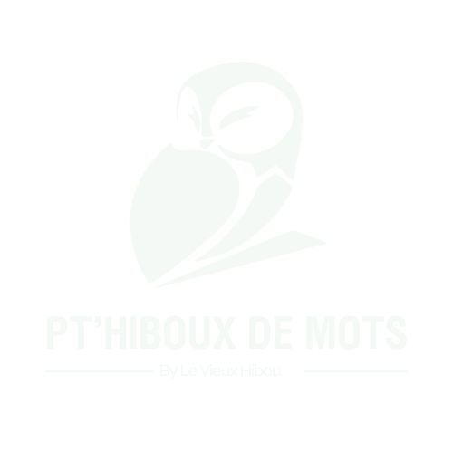 Logo Pthiboux de Mots blanc
