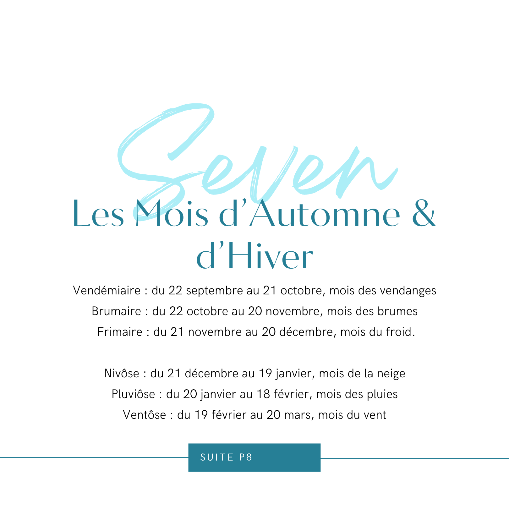 Les mois automne hiver