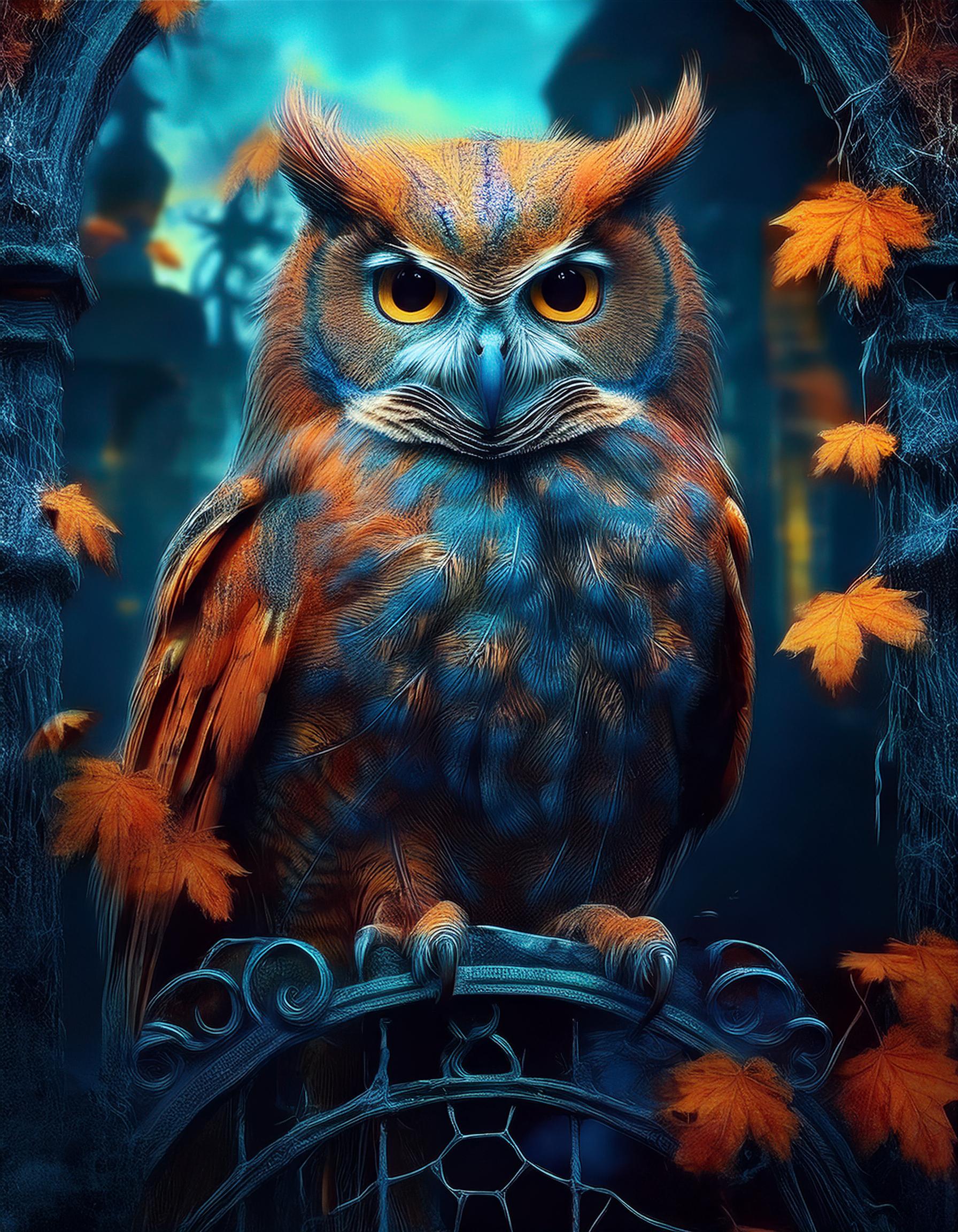 Hibou Portail Cimetiere19