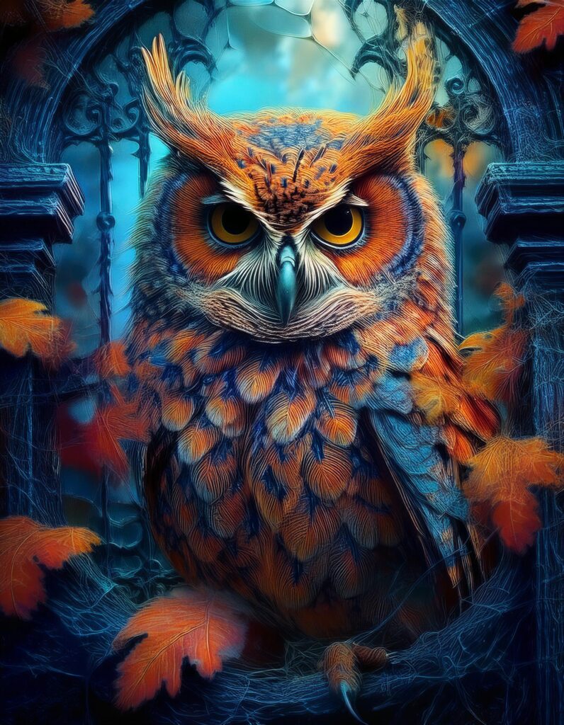 Hibou Portail Cimetiere 26