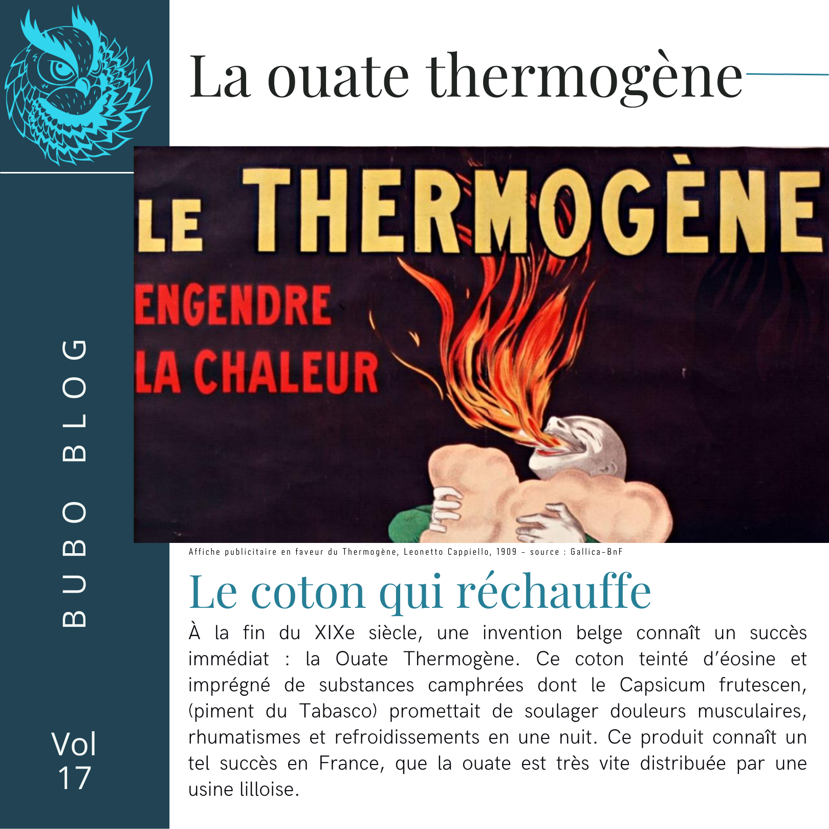 Bubo blog n°17 - Ouate Thermogène - publicité