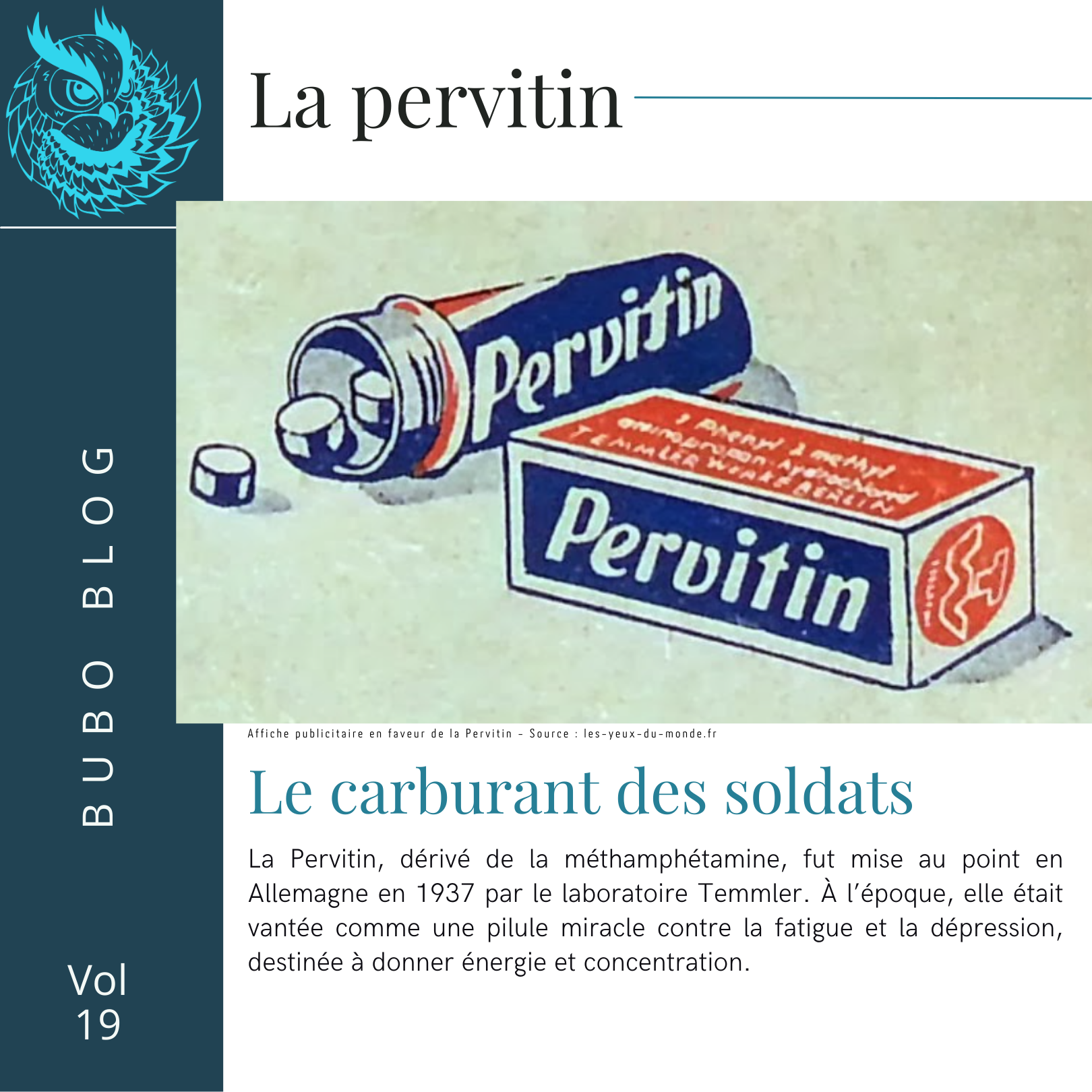 La pervitin devient le carburant (drogue) des soldats allemands pendant la seconde guerre mondiale