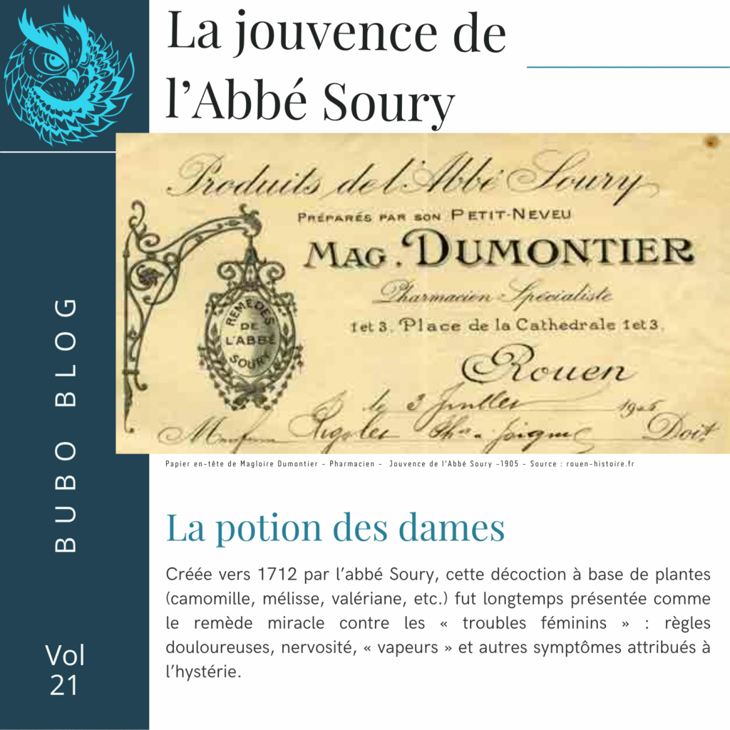 la jouvence de l'abbé soury affiche ancienne remàde femmes